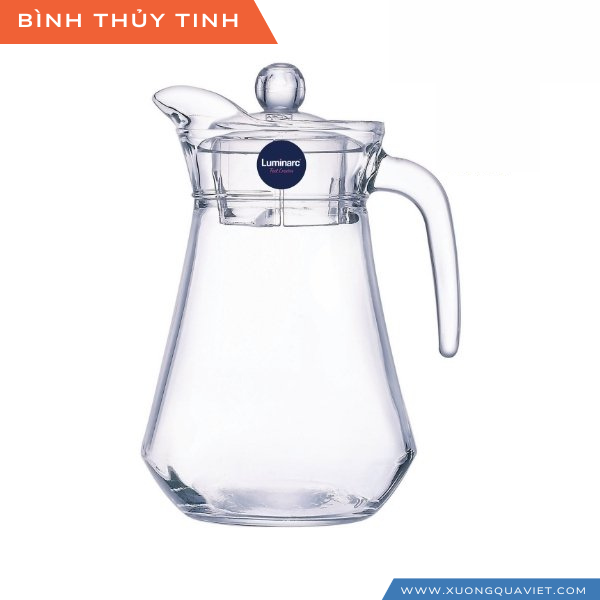 Bình thủy tinh mỏ vịt luminarc chất lượng cao in logo theo yêu cầu