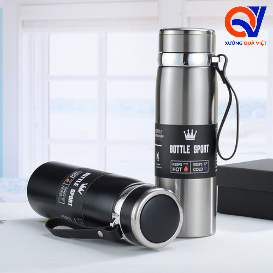 Bình giữ nhiệt inox cao cấp in khắc logo làm quà tặng doanh nghiệp