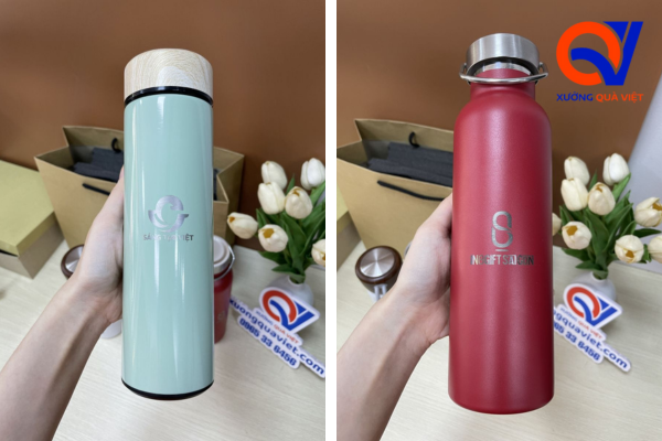bình giữ nhiệt khắc logo lazer