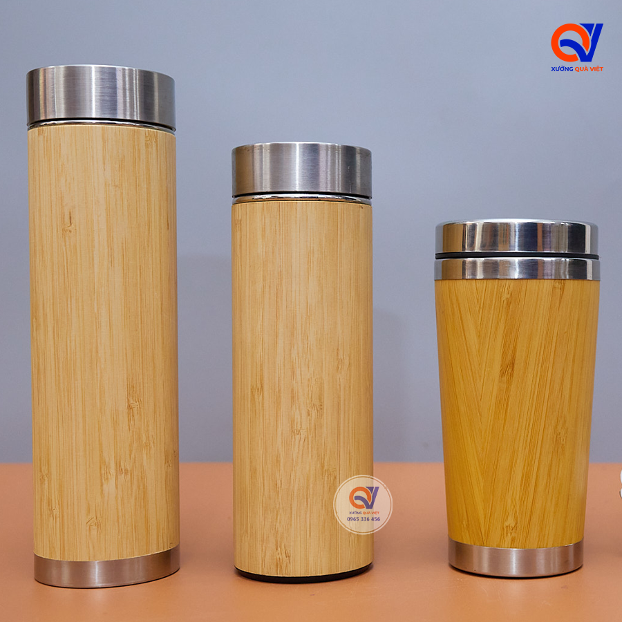 Bình giữ nhiệt vỏ tre lõi inox