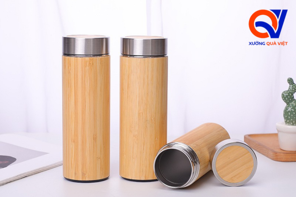 Bình giữ nhiệt vỏ tre