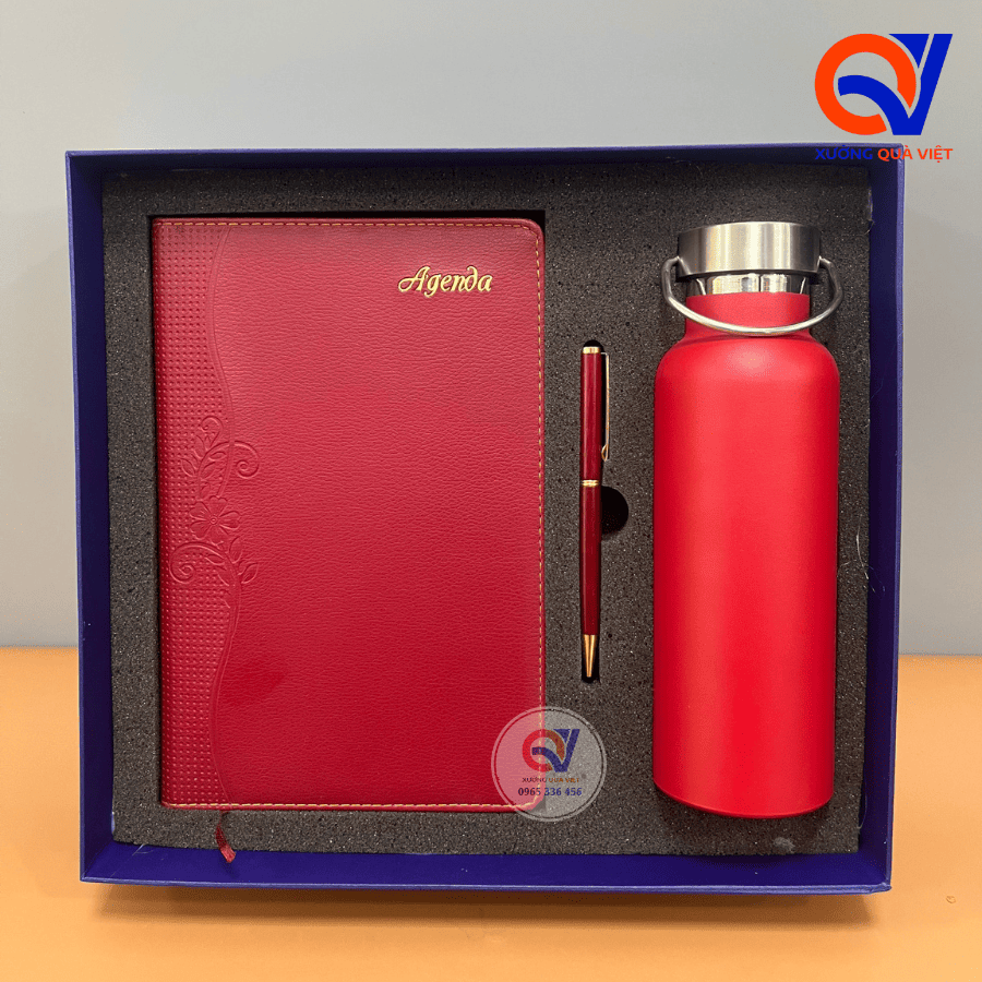 Set sổ bình bút in logo - SBB 01