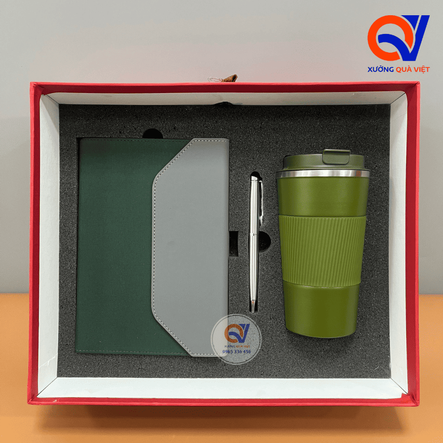 Set sổ bình bút in logo - SBB 02