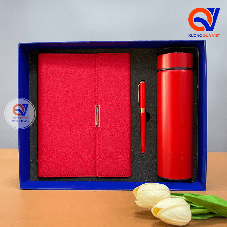 Set sổ bình bút in logo - SBB 06