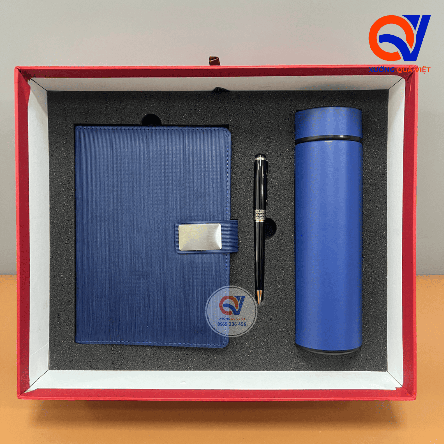Set sổ bình bút in logo - SBB 08