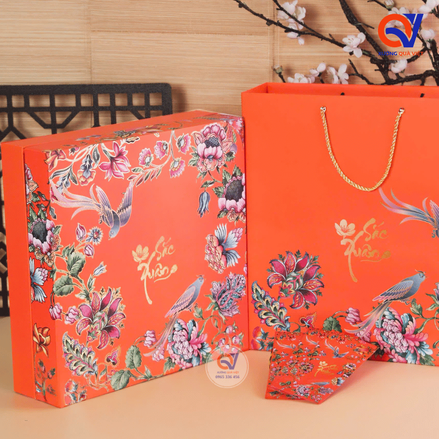 Hộp đựng quà Tết âm dương - Sắc Xuân Ca