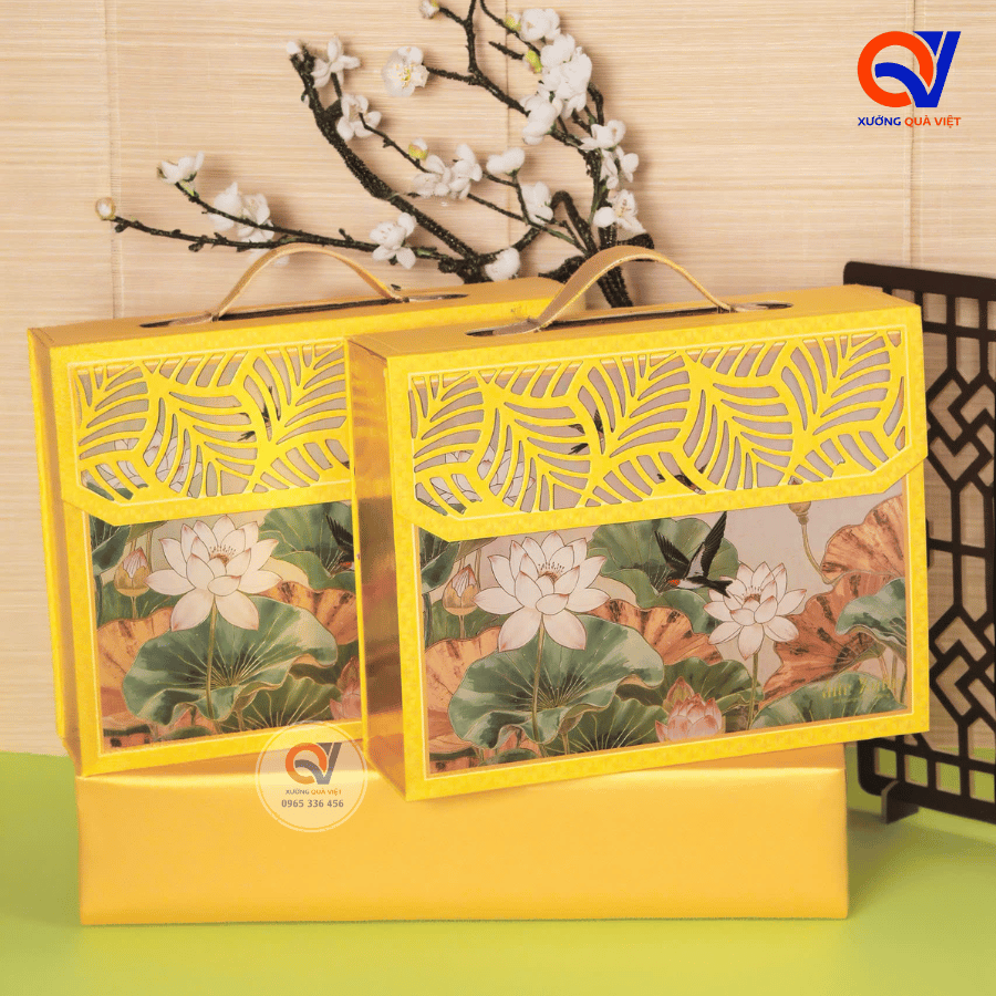 Hộp đựng quà Tết vali - Phúc Liên Hoa