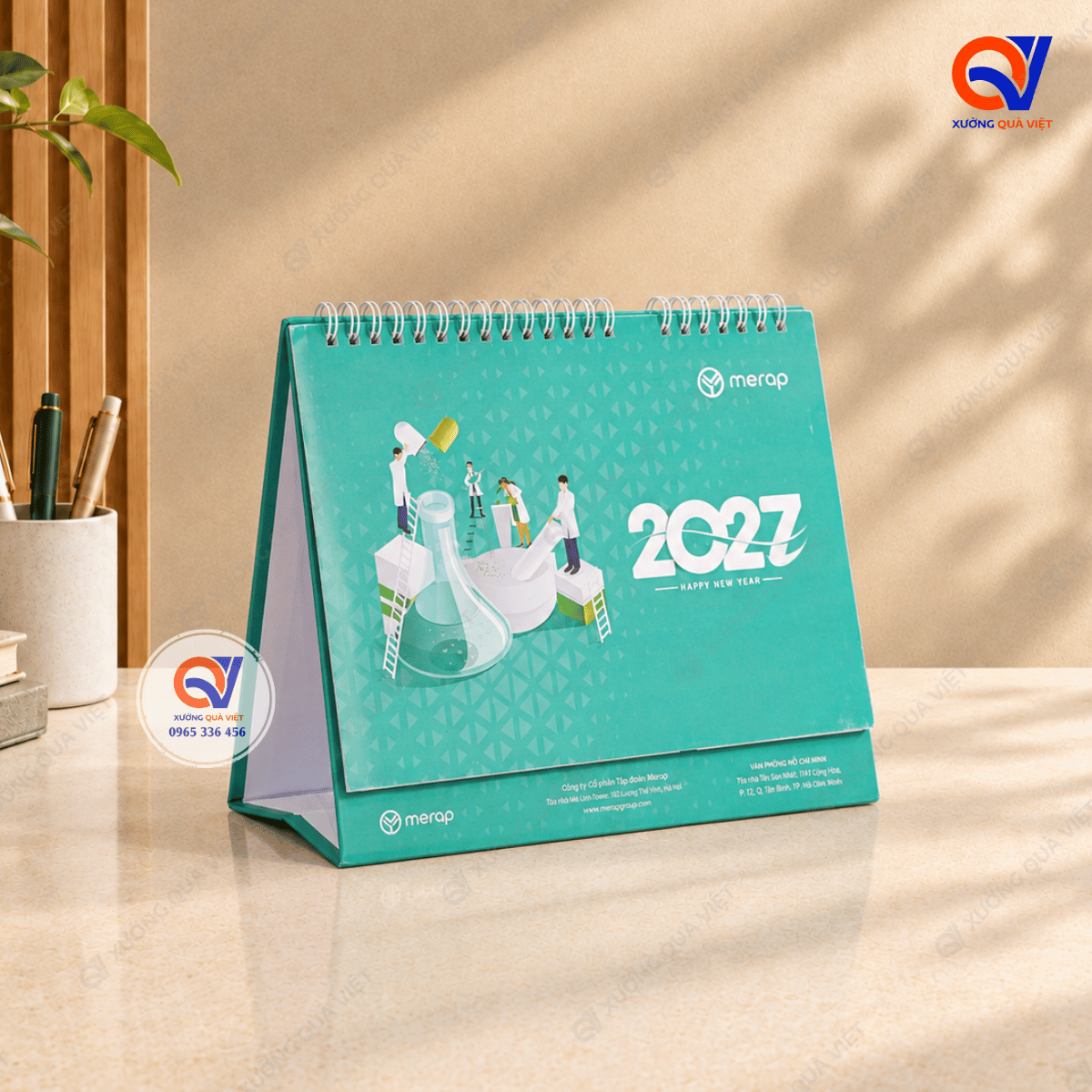 Lịch Để Bàn In Theo Thương Hiệu Doanh Nghiệp – Sản Xuất Số Lượng Lớn