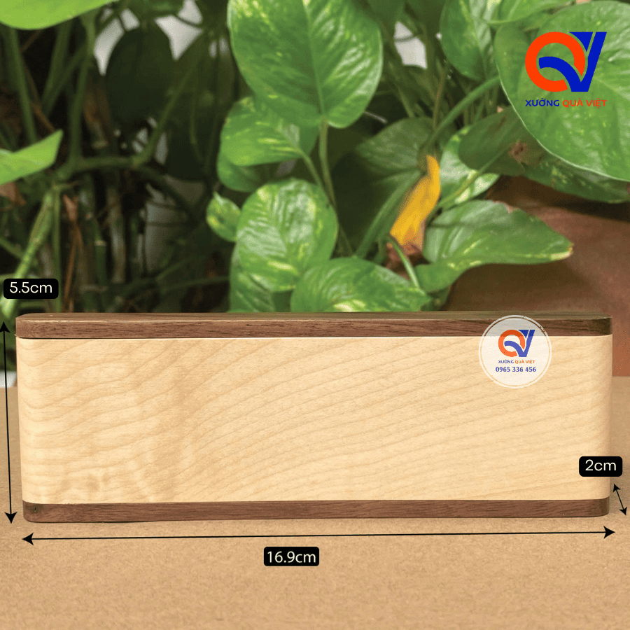 Hộp bút gỗ khắc laser - XGHB02