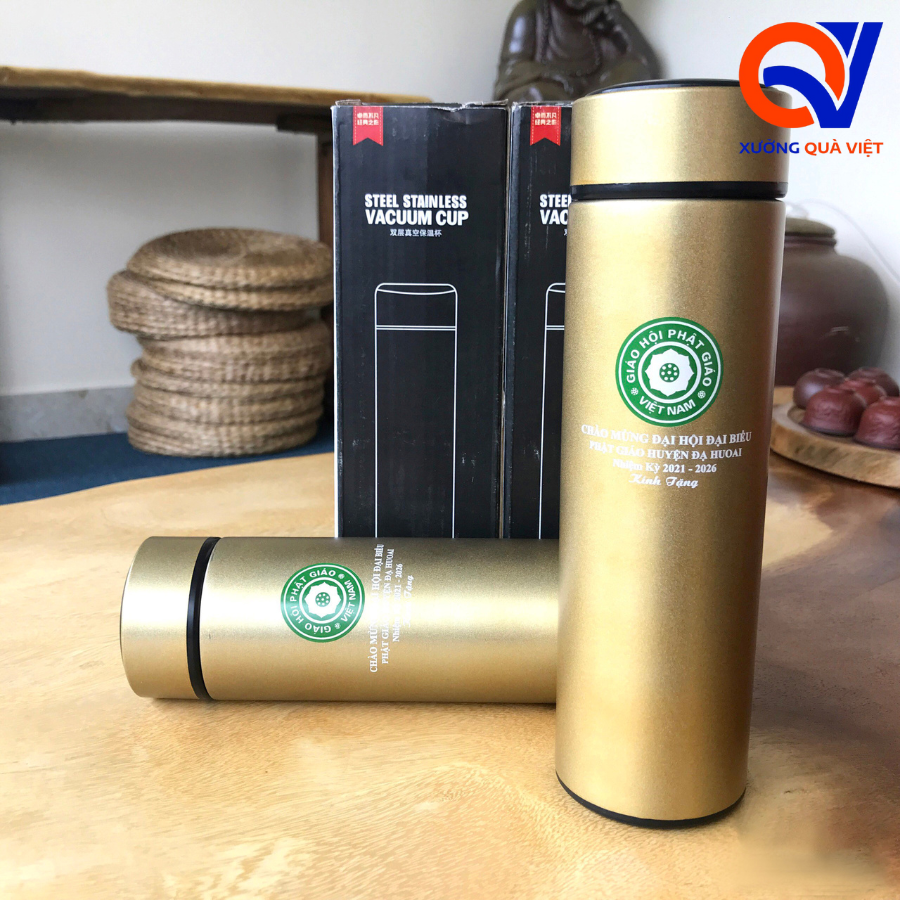 Bình giữ nhiệt in logo Phật Giáo