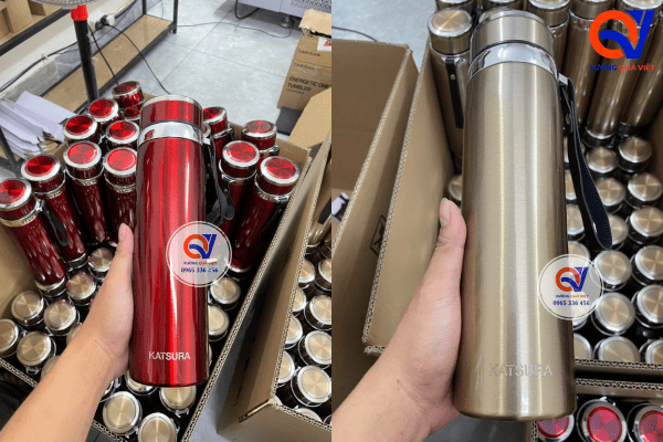 Đơn Hàng Bình Giữ Nhiệt Khắc Laser, In Logo Thương Hiệu Sắc Nét Cho Katsura