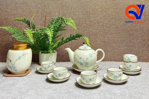 Mẫu ấm chén in logo đơn giản 1