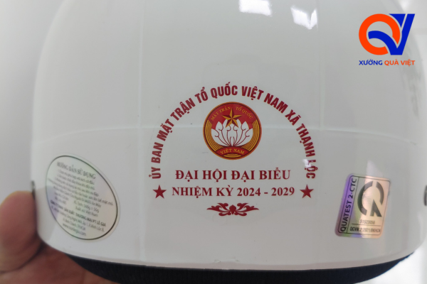 quà tặng đại hội Đảng nón bảo hiểm