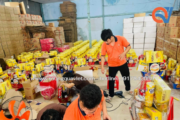 Quà tết doanh nghiệp tại xưởng