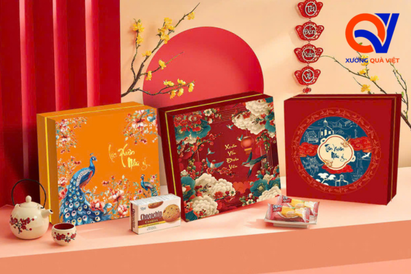 gia công hộp quà tết tại xưởng quà việt