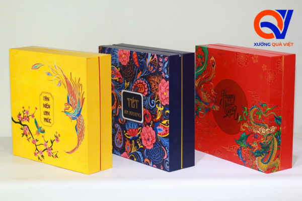 Vỏ hộp quà Tết tại Xưởng Quà Việt