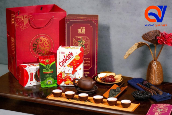 Mẫu giỏ quà Tết 500k