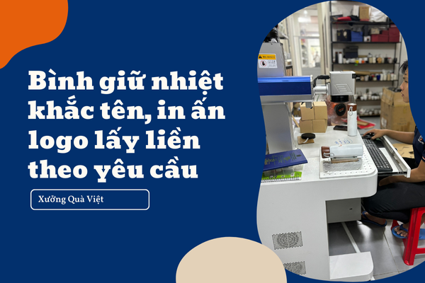 Bình giữ nhiệt khắc tên